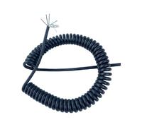 Cordon spiralé à ressort Câble électrique blindé en spirale enroulé 24AWG à 5 conducteurs 0,2 mm² 1-15 mètres(14 meters)