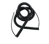 Cordon spiralé à ressort Câble télescopique en spirale enroulé de bouclier de ressort de polyuréthane de 10 noyaux 24AWG 1-6 mètres(6 meters)