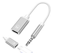 Cordon Stéréo De Voiture Pour Casque D'écoute De Type C À 3,5 Mm - Adaptateur D'écouteur Convertisseur De Type C, Connecteur De Casque À Tête Plate | Cordon De Transmission Du Son Stéréo, Conçu Pour R