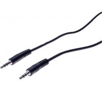 Cordon stéreo Jack 3.5 mm noir - 1,5 m