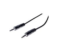 Cordon stéreo jack 3.5 mm noir - 5 m