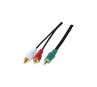 Cordon stéreo Jack 3.5 mm vers 2 x RCA PC99 - 5 m