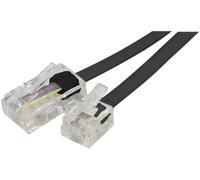 Cordon téléphonique RJ11 / RJ45 noir - 2 m