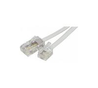 Cordon téléphonique RJ11 vers RJ45 Blanc - 10.00M