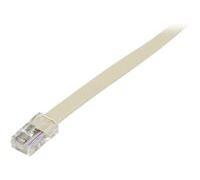 Cordon téléphonique RJ45 / RJ45 ivoire - 15 m