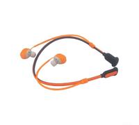 Cordon tour de cou anti-perte en silicone pour Sony WF-1000XM6 autour du cou avec design élégant et sécurisé empêchant les chutes (noir et orange)