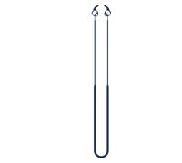 Cordon tour de cou anti-perte pour casque Beats Solo Buds - En silicone - Résistant à la transpiration - Durable - Ajustement universel pour le sport et une utilisation quotidienne - Bleu