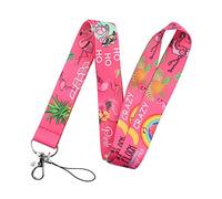 Cordon tour de cou avec boucle de sécurité pour porte-badge, clés, cartes d'étudiant, téléphones portables (couleur : ananas 2, taille : 45 cm)