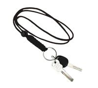 Cordon tour de cou avec cordon - Collier en paracorde robuste - Cordon tressé renforcé - Porte-clés sécurisé avec clip en métal - Support pour ustensiles de plein air - Solution de transport mains