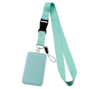 Cordon tour de cou avec porte-badge d'identité, cordon avec porte-cartes pour tour de cou (vert menthe)