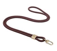Cordon tour de cou de qualité supérieure - Pour badge d'identité, clés, portefeuille, pour homme et femme, 117 marron