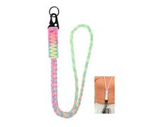 Cordon Tour de Cou en Paracorde, Laniere porte Clé, Lanière pour Clés et Carte D'identité, Lanyard Paracord Accessoires porte-Clés Avec Mousqueton pour Clés Carte D'identité Téléphone Portable Caméra