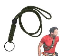 Cordon Tour De Cou - Lanyard Strap Neck Tour De Cou Badge | Lanière Tressée Lanière De Porte Badge | Longueur Réglable Collier Tressé Robuste Pour Clés, USB, Sifflet, Cartes ID Et Accessoires