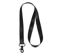 Cordon tour de cou pour t badge d'identité, porte-clés pour homme et femme (noir)