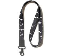 Cordon tour de cou pour homme et femme - Cordon cool pour clés, portefeuille et porte-badge d'identité, Chauves-souris, Long