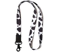 Cordon tour de cou pour homme et femme - Cordon cool pour clés, portefeuille et porte-badge d'identité, vache, Collier