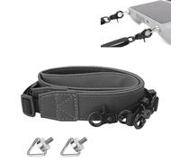 Cordon tour de cou pour télécommande RC/RC2/RC PRO/RC PLUS/Smart - Sangle tour de cou en cuir avec double crochet - Compatible avec DJI MINI3/4 PRO/Mavic 2/RC PLUS