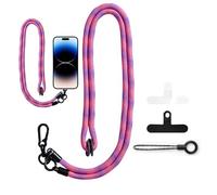 Cordon tour de cou pour téléphone portable : bandoulière réglable, sangle sûre anti-chute, support universel pour téléphone, cordon de transport mains libres | Accessoire de téléphone portable
