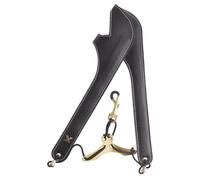 Cordon tour de cou réglable en cuir pour saxophone - Double bandoulière - Accessoire pour instrument de musique