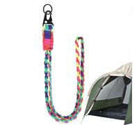 Cordon tressé Solide - Porte-clés en paracorde Robuste, Sangle de Corde Durable, Support de Tactique, équipement Utilitaire d'extérieur | Accessoire de Survie fiable pour Hommes Camping Ran