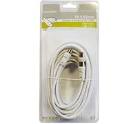 Cordon TV - ERARD - CONNECT - 10 m - Mâle/Femelle - Adaptateur Mâle/Mâle - 9.52 mm