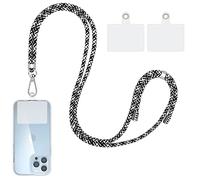 Cordon universel pour téléphone portable, 2 cordons à bandoulière pour téléphone, 2 sangles de poignet et 5 connecteurs, compatible avec la plupart des téléphones