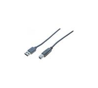 Cordon USB 2.0 A / B gris - 3,0 m