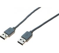 Cordon USB 2.0 type A / A gris - 0,5 m