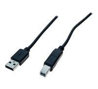 Cordon USB 2.0 type A / B noir - 1,8 m
