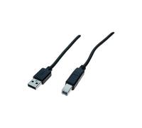 Cordon USB 2.0 type A / B noir - 1,8 m