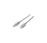 Cordon USB 2.0 type A / B transparent - 3,0 m