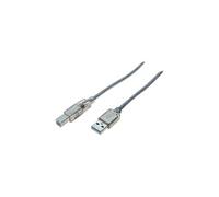 Cordon USB 2.0 type A / B transparent - 5,0 m