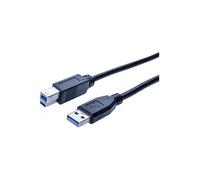 Cordon USB 3.0 type A / B noir - 1,8 m