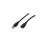 Cordon USB 3.0 type A / micro B noir - 1,8 m