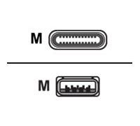CORDON USB 3.1 Gen1 Type A / Type-C - 3m