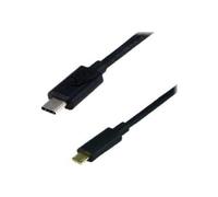 Cordon USB - MCL - USB 3.1 Type-C vers Micro-B - USB 2.0 - 1 m - Noir