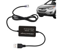 Cordon USB pour détecteur de radar | Câble d'alimentation de rechange USB Rj11/DC 3.5 | Se connecte au chargeur de voiture via une prise, des câbles de connexion épais, s'adapte à divers