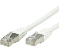 VALUE - Cordon de raccordement - RJ-45 (M) pour RJ-45 (M) - 5 m - SFTP - CAT 6 - moulé, bloqué - blanc