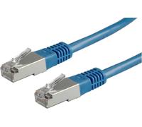 VALUE Cordon LAN Cat 6 Cable réseau S-FTP Ethernet avec connecteur RJ45 bleu 5 m