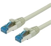 Value 21.99.0867 RJ45 Câble réseau, câble patch CAT 6a S/FTP 10.00 m gris 1 pc(s)