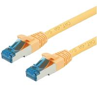 Cordon VALUE Cat.6A (Classe EA) / 10 Gigabit S/FTP, LSOH, jaune, 10 m