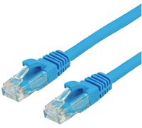 VALUE - Cordon de raccordement - RJ-45 (M) pour RJ-45 (M) - 7 m - UTP - CAT 6a - moulé, sans crochet - bleu, RAL 5019