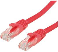 VALUE - Cordon de raccordement - RJ-45 (M) pour RJ-45 (M) - 10 m - UTP - CAT 6a - moulé, sans crochet - rouge, RAL 3000