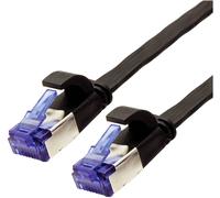 VALUE - Cordon de raccordement - RJ-45 (M) pour RJ-45 (M) - 2 m - FTP - CAT 6a - sans halogène, moulé, bloqué, plat - noir