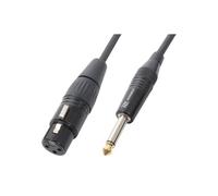 Cordon XLR femelle - PD Connex - 3 m - Transmission de signal sûre - Connecteurs métalliques - Câble flexible