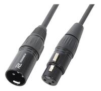 Cordon XLR Mâle / Femelle - PD Connex - 0,5 m - Blindé - Noir