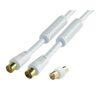Erard 4631 câble coaxial 2 m TV 9.52mm Blanc