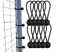 Cordons de balles élastiques - 10 pccs Flag bungeess liens | Banner Marquee Canopy Elastic Vies | Cordons bungiee résistants aux UV en service lourd | Boulots bungiee pour le camping, refuge, le fret,