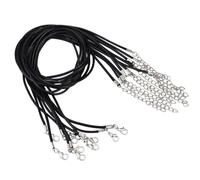 Cordons De Collier 20 Pièces, Cordons De Collier en Cuir, Cordons De Collier Tressés avec Boucles, Cordons De Pendentif, Cordons De Bijoux Réglables, Accessoires De Bijoux DIY
