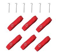 Cordons de délimitation de terrain de volleyball - 26,3 x 16 m | Cordons de délimitation de filet très visibles | Cordon de sport de volley avec pointes en acier inoxydable pour jardin, parcs